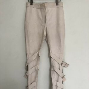 Acne Studios Verena Buckle Leather Pants